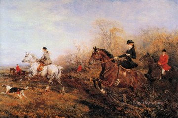  Heywood Oil Painting - Out for a Scamper Heywood Hardy horse riding